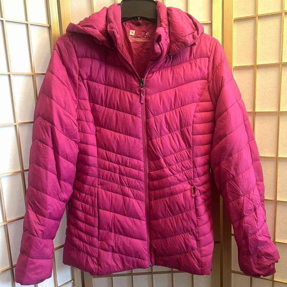 Xersion Hot Pink Puffer Jacket Sz Small Women - Cozy & Ready for Winter!